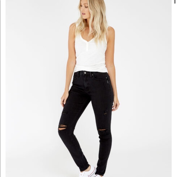 High waist Silver Jeans black size 26 - Picture 3 of 5